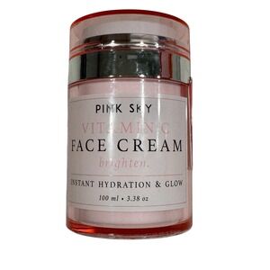 2x Pink Sky Vitamin C Face Cream Brighten Instant Hydration & Glow 100ml 3.38oz